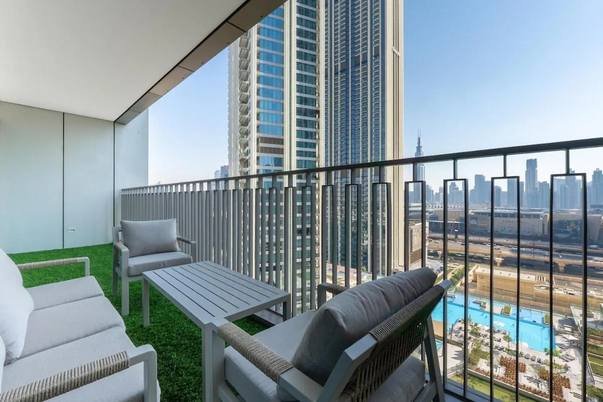 アパート ドバイ3 Bdr Downtown Views II With Burj Khalifa Viewsアパートメント